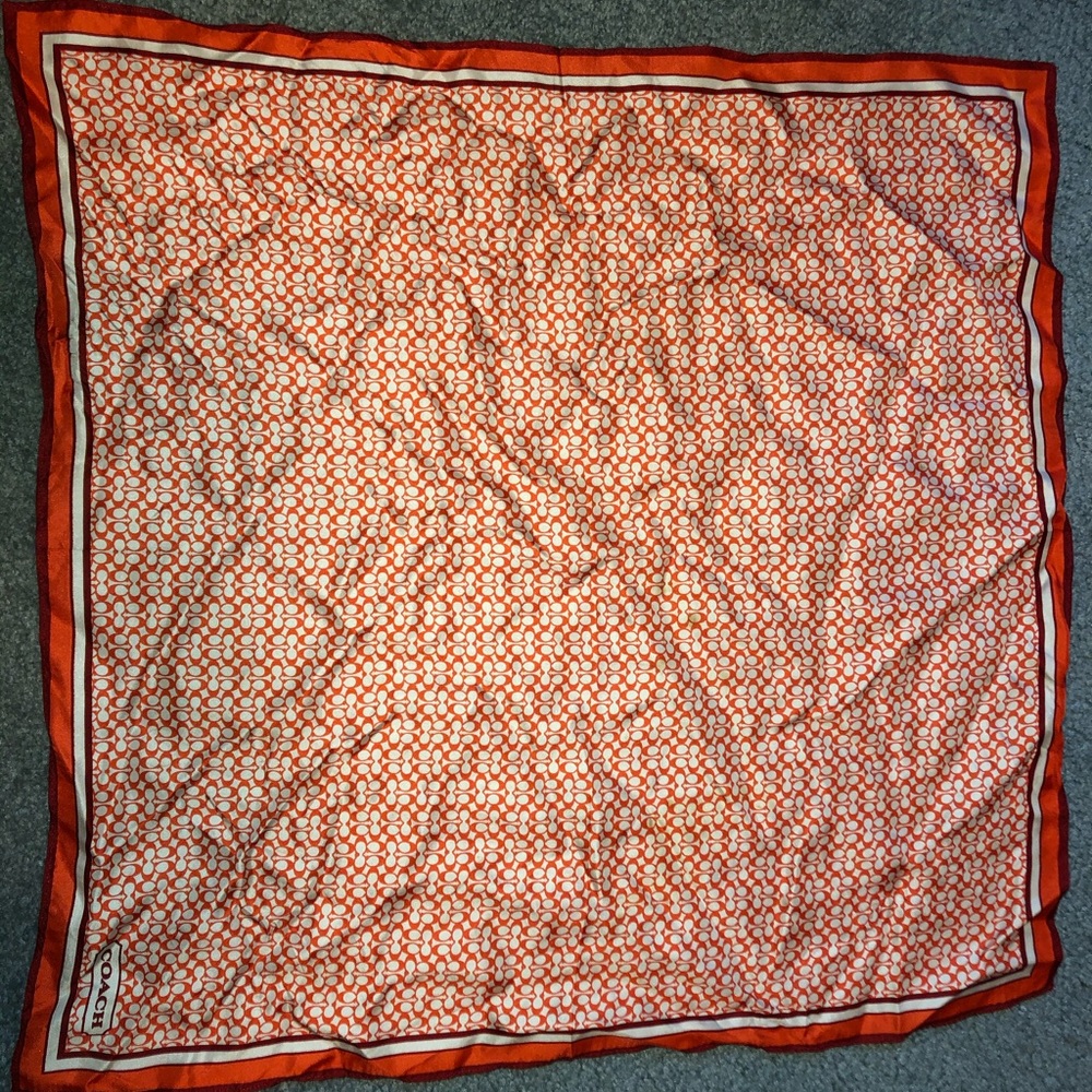 Coach silk scarf